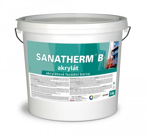 SANATHERM B akrylát 6 kg - Odstín: Bílá, Hmotnost: 6 kg
