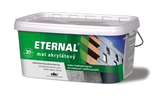 ETERNAL mat akrylátový 2,8 kg - Odstín: 03 Středně šedá, Hmotnost: 2,8 kg