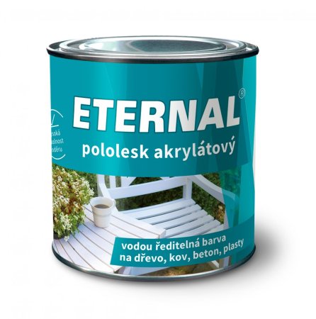 ETERNAL pololesk akrylátový 0,35 kg - Odstín: RAL 1015 Slonová kost, Hmotnost: 0,35 kg