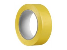 Lepící páska PVC 38 mm x 33 m žlutá UV stabilní rýhovaná