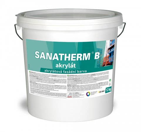 SANATHERM B akrylát 12 kg - Odstín: Bílá, Hmotnost: 12 kg
