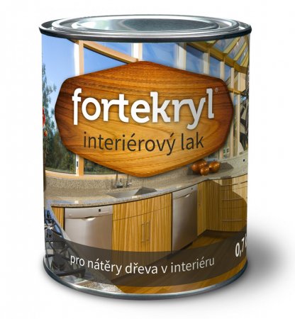 FORTEKRYL interiérový lak 0,7 kg - Hmotnost: 0,7 kg, Stupeň lesku: mat
