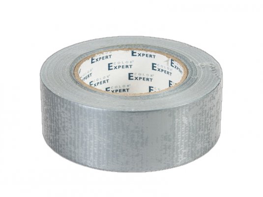 Lepící páska opravná 48 mm x 50 m textilní armovaná stříbrná