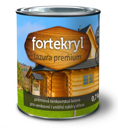 FORTEKRYL lazura PREMIUM 0,7 kg - Hmotnost: 0,7 kg, Barva: bezbarvý