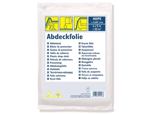 Zakrývací fólie 4 x 5 m  HDPE  7 my