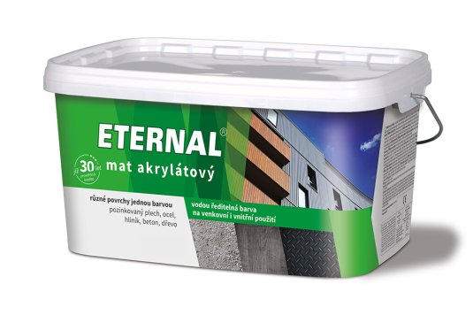 ETERNAL mat akrylátový 5 kg - Odstín: 09 Tmavě hnědá, Hmotnost: 5 kg