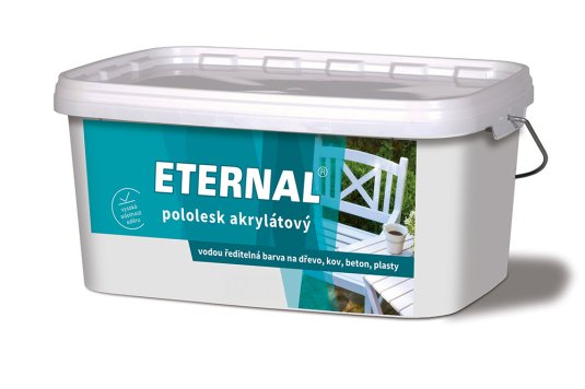 ETERNAL pololesk akrylátový 2,8 kg - Odstín: RAL 9003 Bílá, Hmotnost: 2,8 kg
