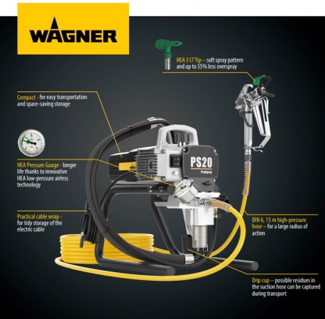 Wagner ProSpray PS 20 Spraypack HEA - airless stříkací zařízení (záruka 3+2)