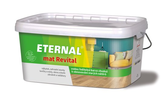 ETERNAL mat Revital 2,8 kg - Odstín: RAL 8017 Tmavě hnědá, Hmotnost: 2,8 kg
