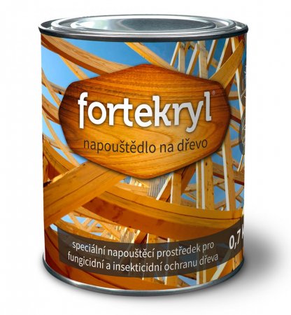 FORTEKRYL napouštědlo na dřevo 0,7 kg - Hmotnost: 0,7 kg, Barva: bezbarvý