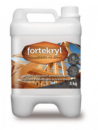 FORTEKRYL napouštědlo na dřevo 5 kg - Hmotnost: 5 kg, Barva: bezbarvý