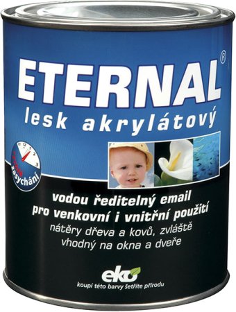 ETERNAL lesk akrylátový 0,7 kg - Odstín: RAL 9005 Černá, Hmotnost: 0,7 kg